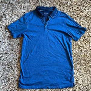 Men’s Denim & Flower Polo Shirt